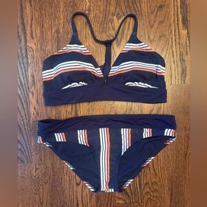 Carve Designs Dahlia bikini in Ravine stripe colorway